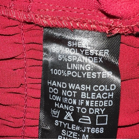 Reset by Jane Deep Red Size Medium Top - Picture 4 of 6